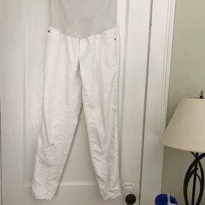 A Pea in the Pod white maternity jeans